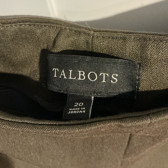 Talbots Olive Trousers - Picture 3 of 5